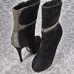 Shoe Republic LA Stiletto Ankle Boots, sz 10